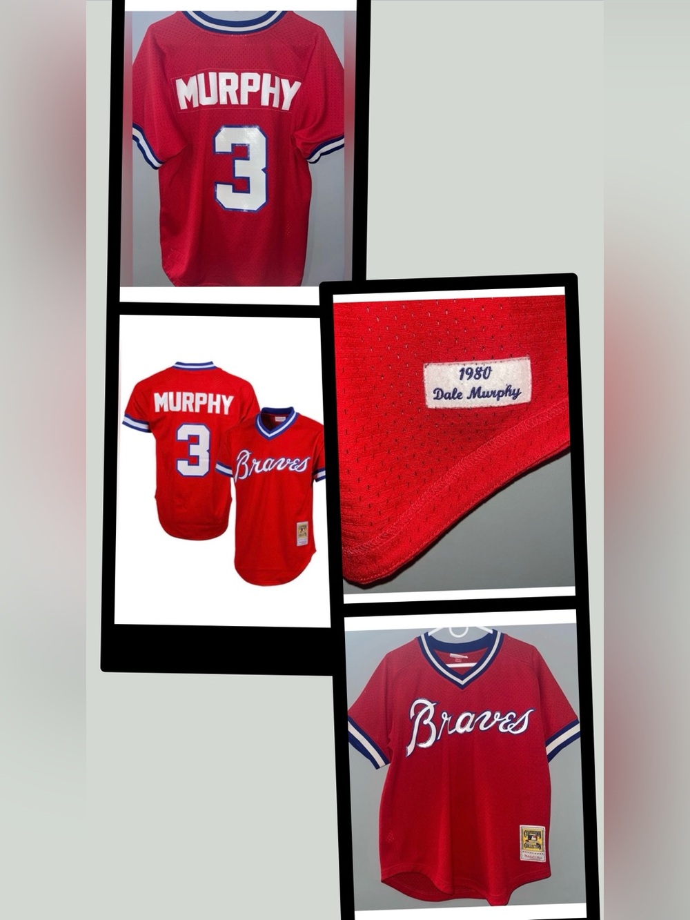 Atlanta Braves #3 Dale Murphy Mitchell & Ness 1980 Cooperstown Authentic Jersey